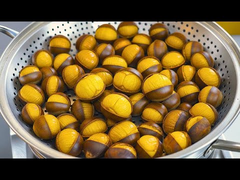 Peel Chestnuts in 1 Second! Genius Trick as Easy as Peeling a Tangerine ! 😱🌰