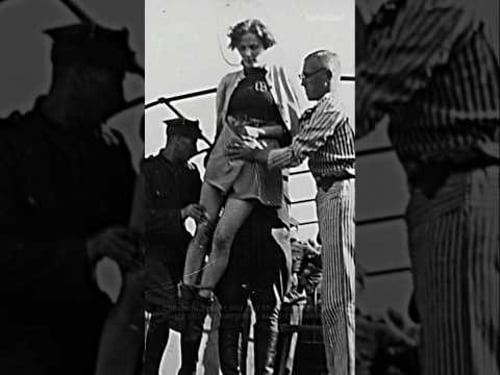 Neck broken during execution of Elisabeth Becker Nazi Stutthof camp guard