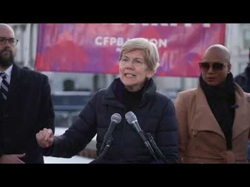 Elizabeth Warren Slams Trump's Changes to CFPB