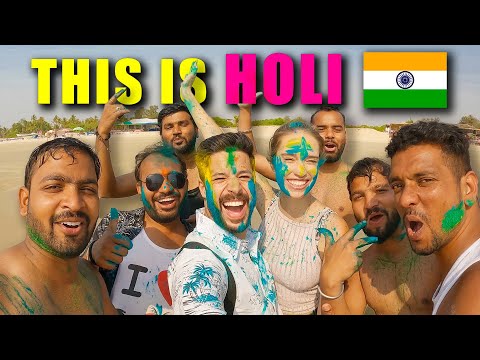 First Time Playing Holi with locals in India! Happy Holi ๐ฎ๐ณ