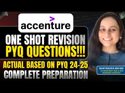 Accenture One-Shot Revision ! Based on Actual Previous Year Questions | Donβt Miss This!