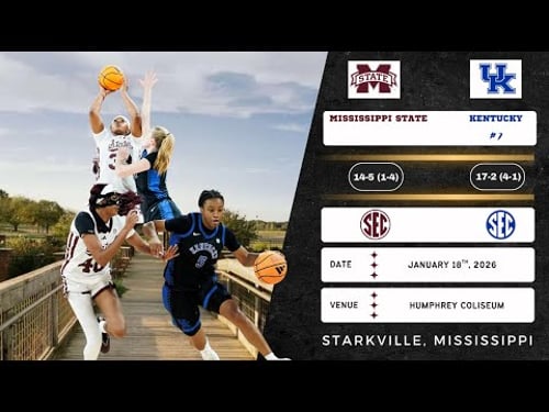 Mississippi State vs No. 7 Kentucky | SEC | 1.18.26