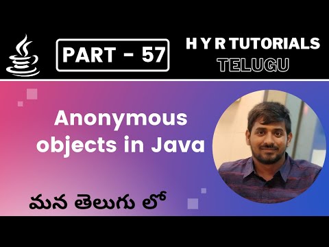 P57 - Anonymous objects in Java | Core Java | Java Programming |