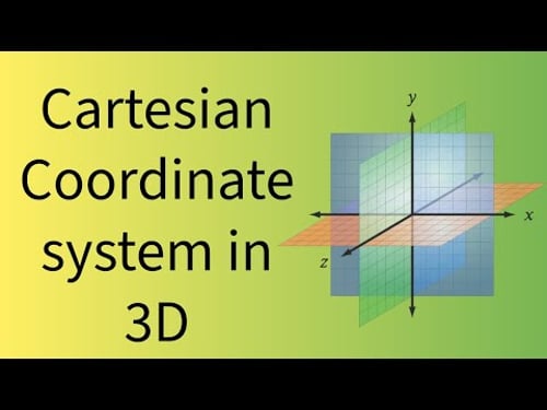 Cartesian Coordinate System in 3D, Distance Formula, Section Formula