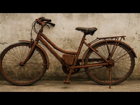 Complete Restoration of a Severely Fire-Damaged Bicycle: From Burnt Ruins to Functional Revival