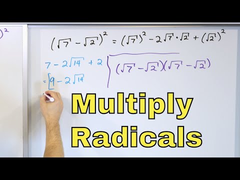 01 - Multiply Binomials with Radicals & Rationalize the Denominator - Part 1