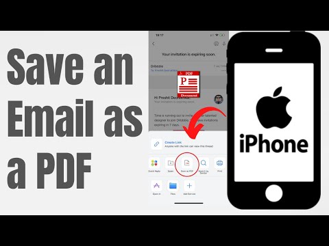 How to save an email as a PDF on iPhone and iPad
