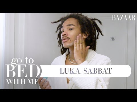 Luka Sabbat's Nighttime Skincare Routine | Go To Bed With Me | Harper's Bazaar