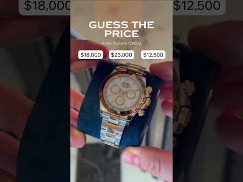Guess the price | Rolex Daytona 19k Yellow Gold & Stainless Steel 126503 ⏱️✨ #chrono24 #rolex