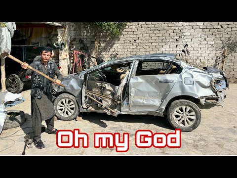 Totall Loss Honda City Full Restoration Amazing Repairing By Auto Master technician