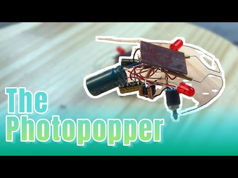 The BEAM Photopopper, a robot with only two brain cells