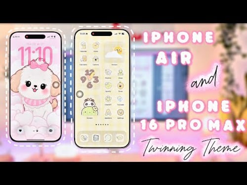 β¨ iPhone Air & iPhone 16 Pro Max Twinning Theme πΈ | Matching iOS Customization Ideas 2025!