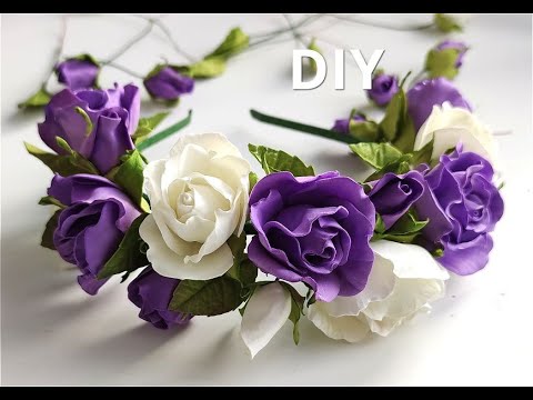 Невероятно Просто и Красиво 🌸Венок Ободок из Фоамирана