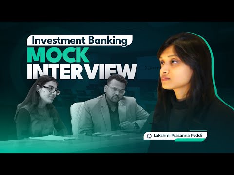 Investment Banking Interview Questions - With Answers | Mock Interview ft. CA Lakshmi