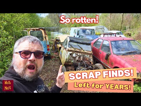 INCREDIBLE! Welsh scrap finds - super-rare Mitsubishi, 2CV, Morris Minor, Skoda Rapid