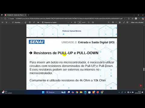 LESSON - INSTALLATION OF INDUSTRIAL ELECTRONIC SYSTEMS - MICROCONTROLLERS - DIGITAL INPUT