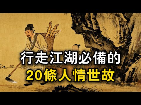 行走江湖必備的20條人情世故#观人识人 #识人术 #强者思維 #認知 #自我提升 #認知覺醒 #爲人處世
