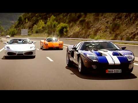 Pagani Zonda vs Ford GT vs Ferrari F430 Spider | Top Gear Classic