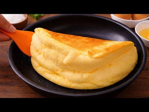 Stop boiling eggs so often! A fluffy fried egg tip using just one drop of oil!