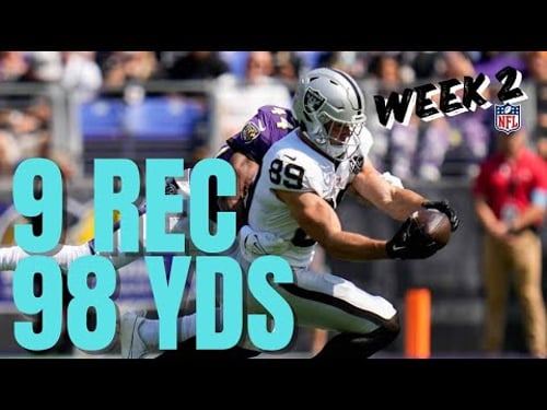 Brock Bowers SHREDS Ravens! (Week 2 - 2024)