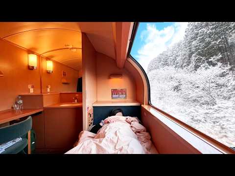 22 Hours on Japan’s Snowiest First-Class Sleeper Train | 🇯🇵 Sunrise Express