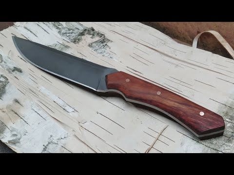 Making Black Knife from saw blade