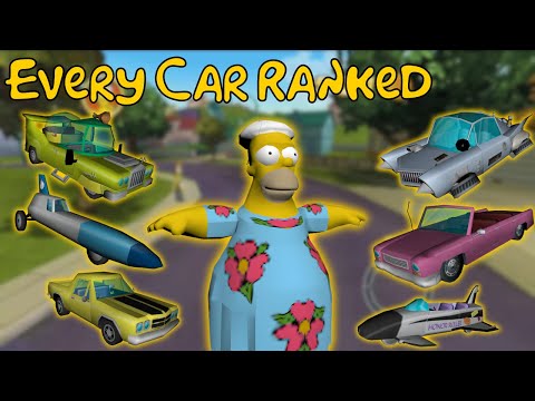 Every Car in The Simpsons Hit and Run Ranked