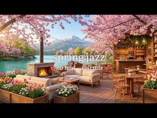 πΈ Spring Cozy Jazz (NO MID-ROLL ADS) β Warm CafΓ© Ambience for Relaxation & Focus