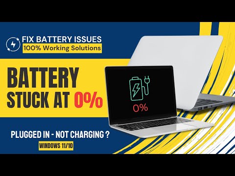 Laptop Battery Stuck at 0%? Fix Plugged In But Not Charging - All Brands | SOLVED!