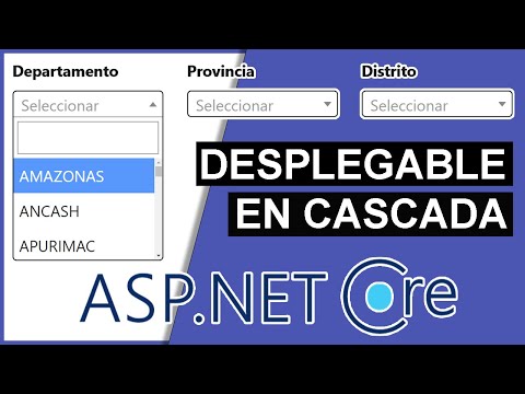 Desplegables en Cascada ASP.NET CORE