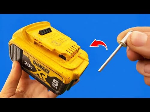 🔋Never Buy Drill Batteries Again! Use a Rivet and Watch What Happens!😱