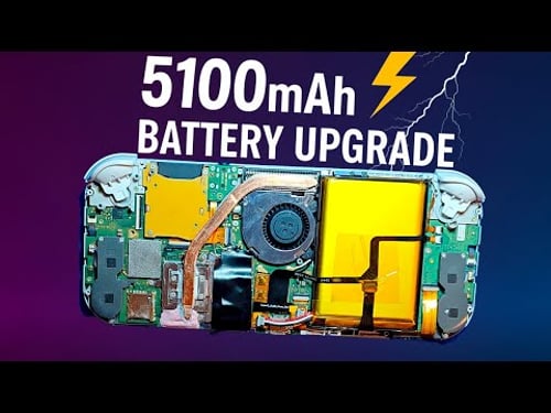 Switch Lite 5100mAh Battery Upgrade