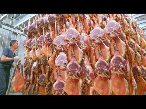 Spectacular Sight of 5000 Ham!Amazing Jinhua Ham Mass Production/ 5000條腿的壯觀畫面!驚人的金華火腿製作-Food Factory