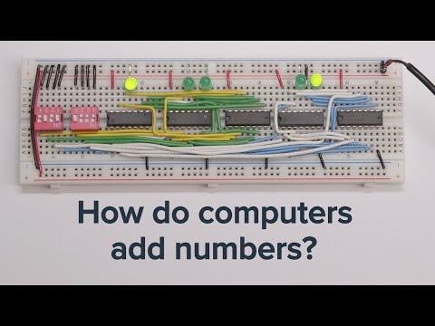 Learn how computers add numbers and build a 4 bit adder circuit