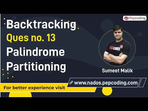 Palindrome Partitioning of a String Recursive | Backtracking Algorithm in JAVA