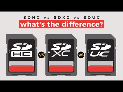 SDHC vs SDXC vs SDUC - The Difference Between Memory Cards
