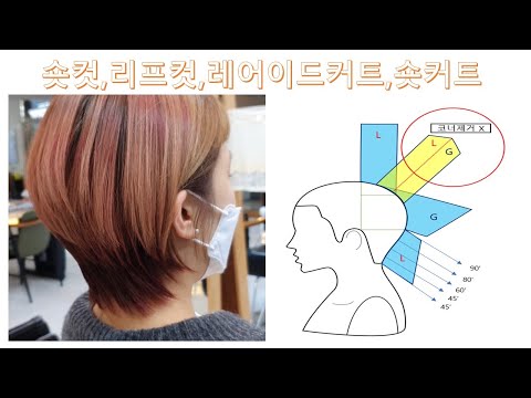 숏컷 영상입니다. 리프컷 응용도 가능합니다.숏커트,레이어드커트,분석커트,