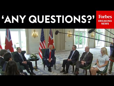 BREAKING NEWS: Trump Takes Questions From Reporters During Meeting With UK PM Keir Starmer