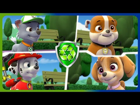 Pups And The Very Big Baby | Rocky - PAW Patrol & Friends | Rocky Recycles a Slip and Slide