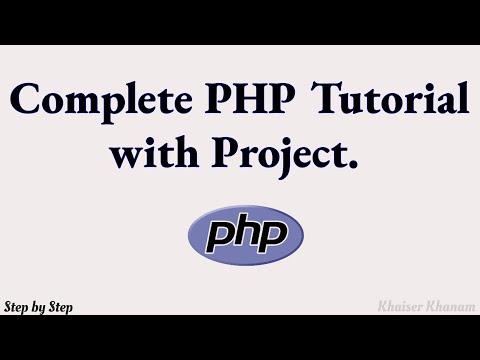 Complete PHP tutorial with project.