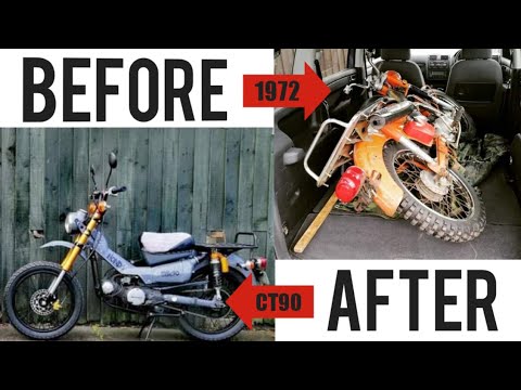 Transforming My Honda Trail 90 | Restomod | 1972 Honda CT90 | Custom Bike Build | New Zealand