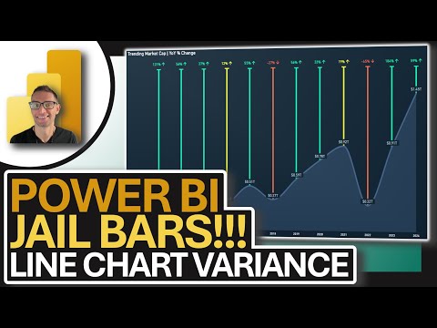 Power BI JAIL BARS!!! 🔥👀 The Secret to Line Chart Variance! 📈