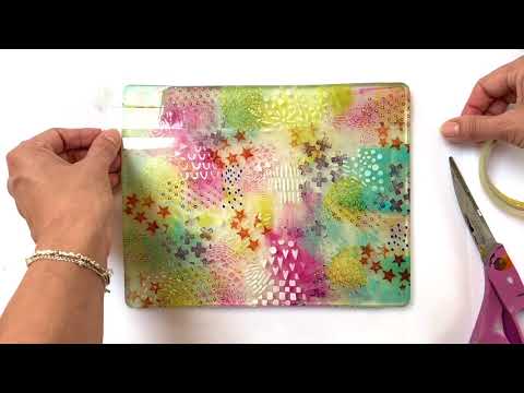 Mixed Media Tape Transfer with Gelli Arts® by Birgit Koopsen