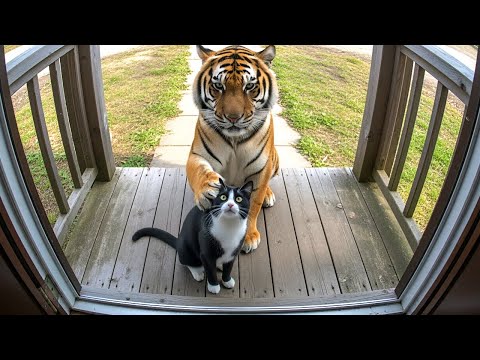 When Your Cat Brings Home a Friend 😱🐈