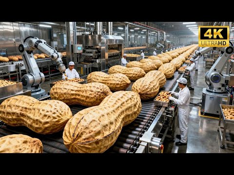 Inside a Crunchy Peanut Butter Factory | From Roasted Peanuts to Packed Jars (Full Process)