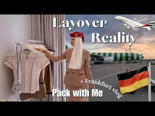 The REALITY of Being Emirates Cabin Crew | Pack with Me | Frankfurt Vlog 🇩🇪