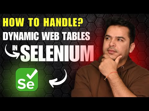 How to Handle Dynamic Web Tables in Selenium WebDriver
