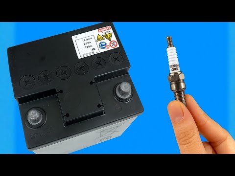 Battery Lasts Forever! Insert a Spark Plug into Your Battery and Be Amazed at the Result! 😱