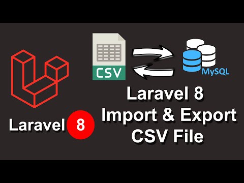 How To Import Export Excel & CSV File In Laravel 8 Step By Step In Hindi