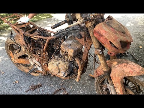 Full Restoration Old motorcycles upKAWASAKI| Restored Two-stroke Rebel engine USA #rebel2r Full